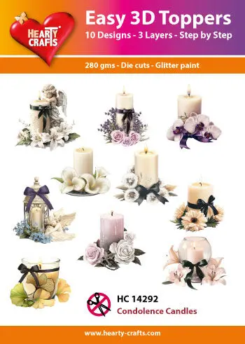 Hearty Crafts Easy 3D Topper - Condolence Candles 1
