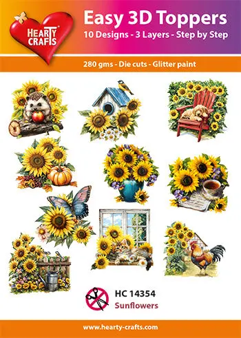 Easy 3D - Toppers Sunflowers 1