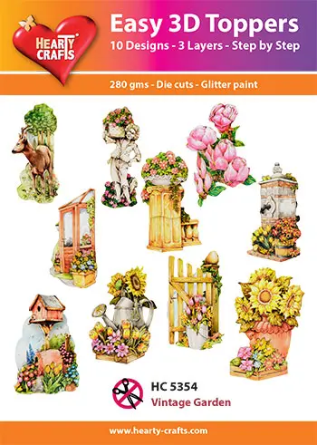 Hearty Crafts Easy 3D Toppers - Vintage Garden 1