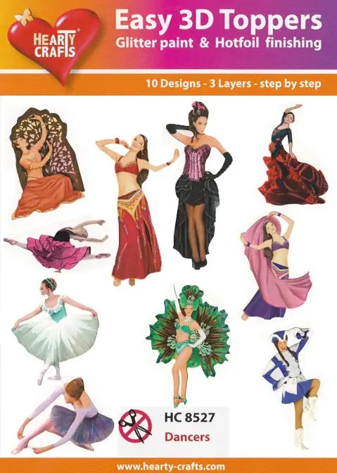 Easy 3-D - Dancers (10 Different Designs) 1