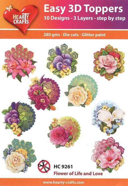 Easy 3D Toppers: Flower Of Life And Love 1