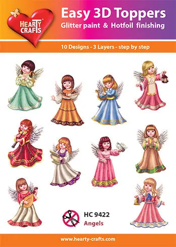 Hearty Crafts - Easy 3D-Toppers Angels 1