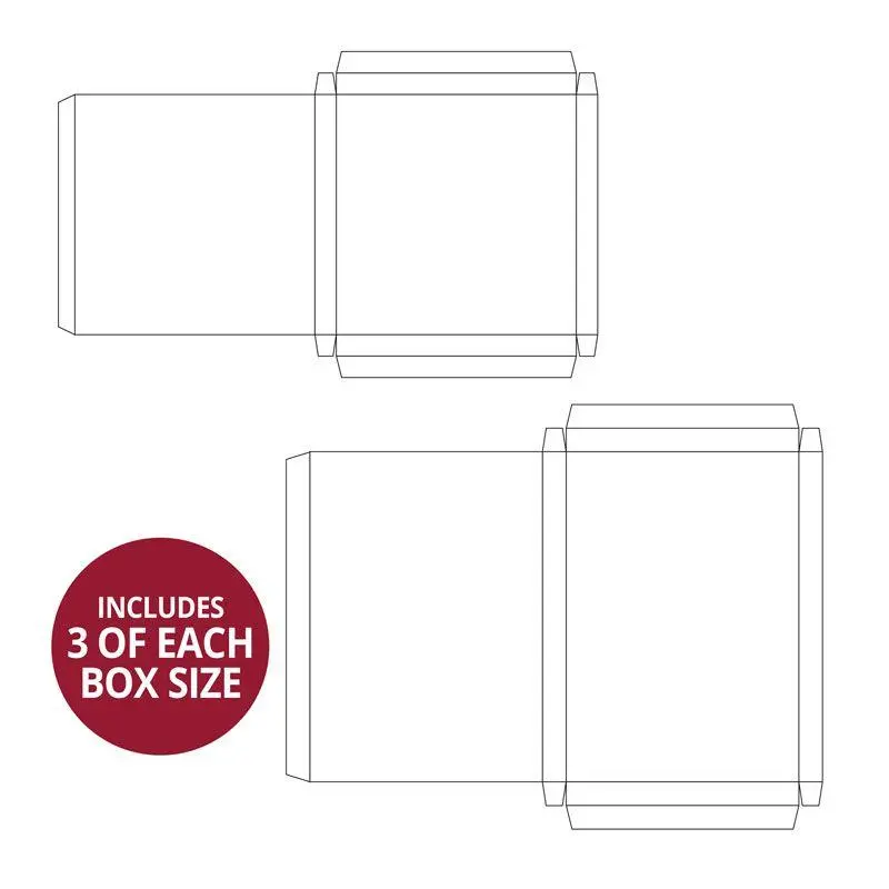 Handmade Card Boxes - Deep Square & Rectangle Collection 1
