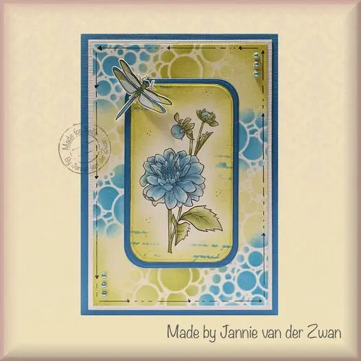 Nellie's Choice Die & Stamp Set - Garden Flowers Series - Rose 2