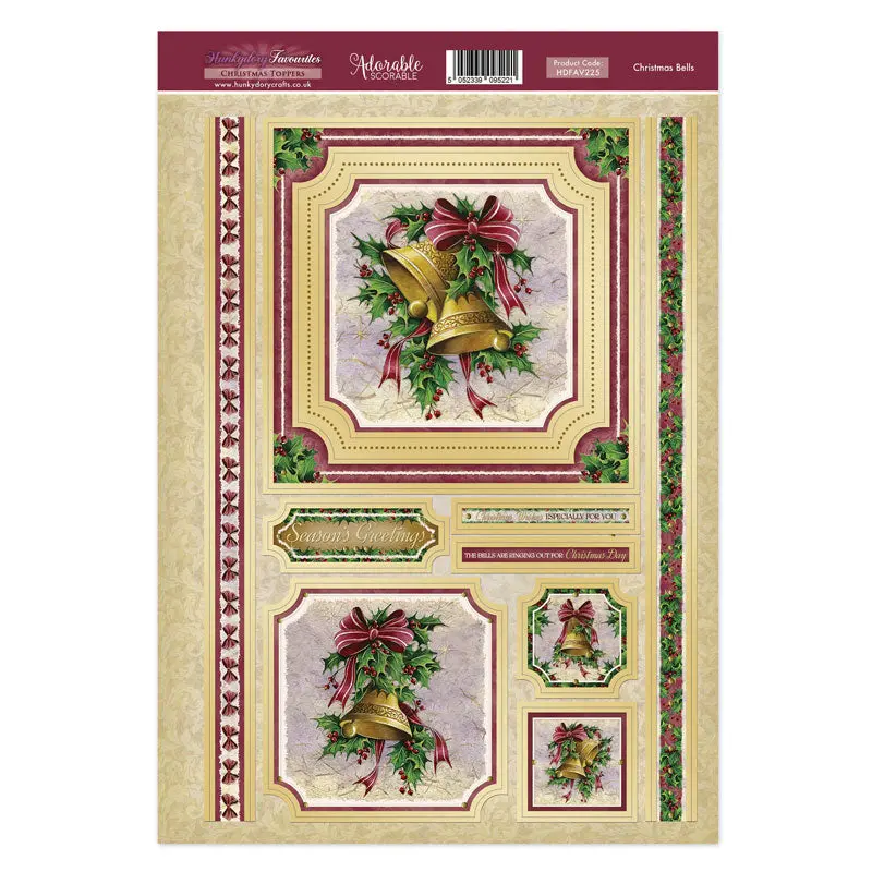 Hunkydory Topper Favourites - Christmas Bells 1