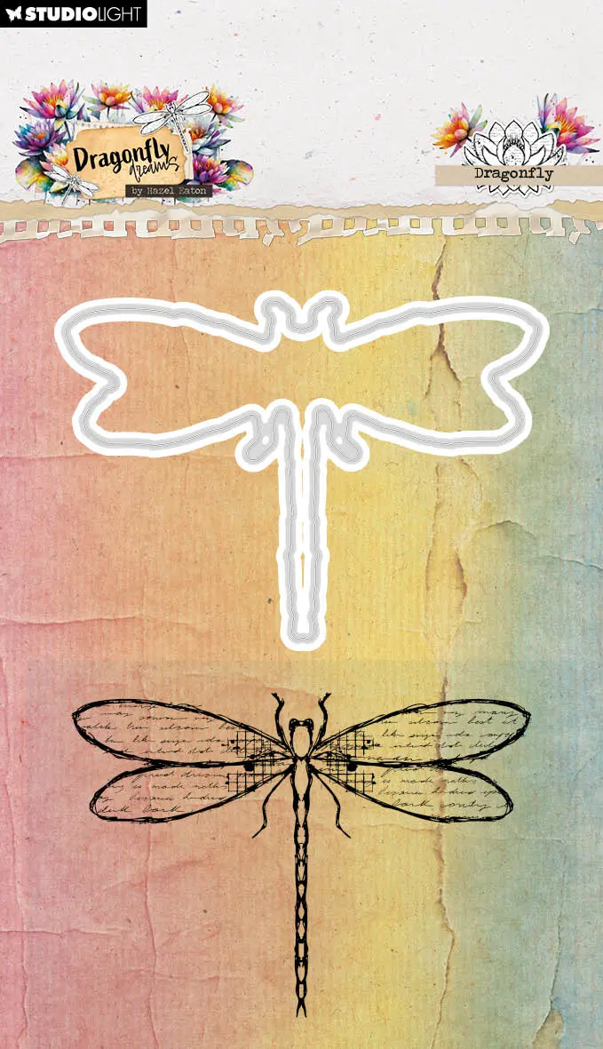He Stamp & Cutting Die Dragonfly Dragonfly Dreams 90X136x1mm 2 Pieces 1