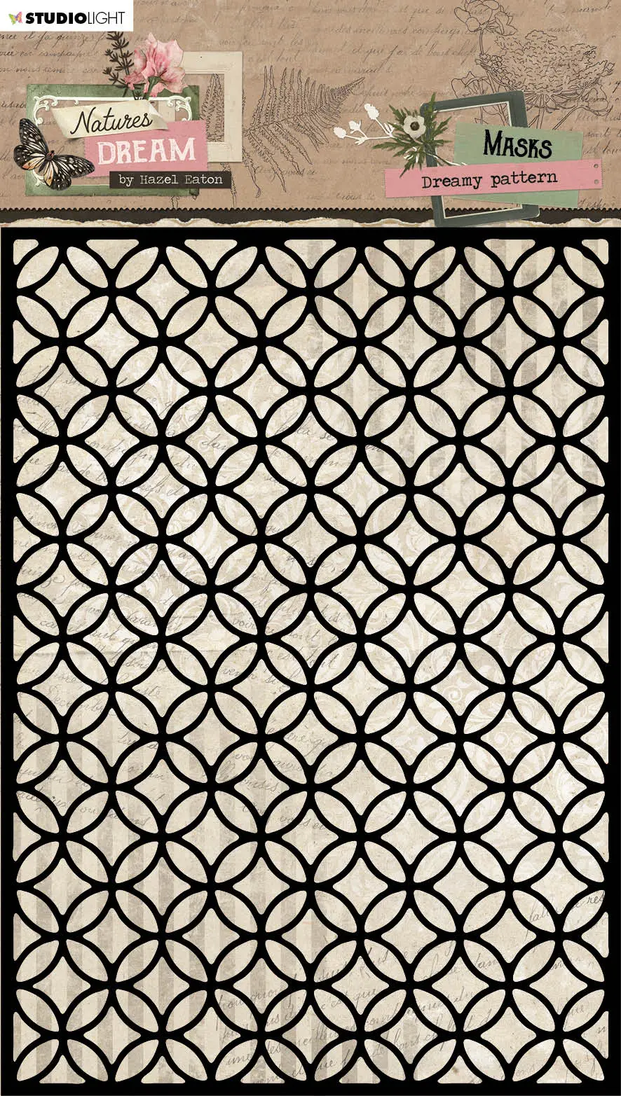 Hen Mask Dreamy Pattern Natures Dream 150X210x1mm 1 Pc Nr.237 1