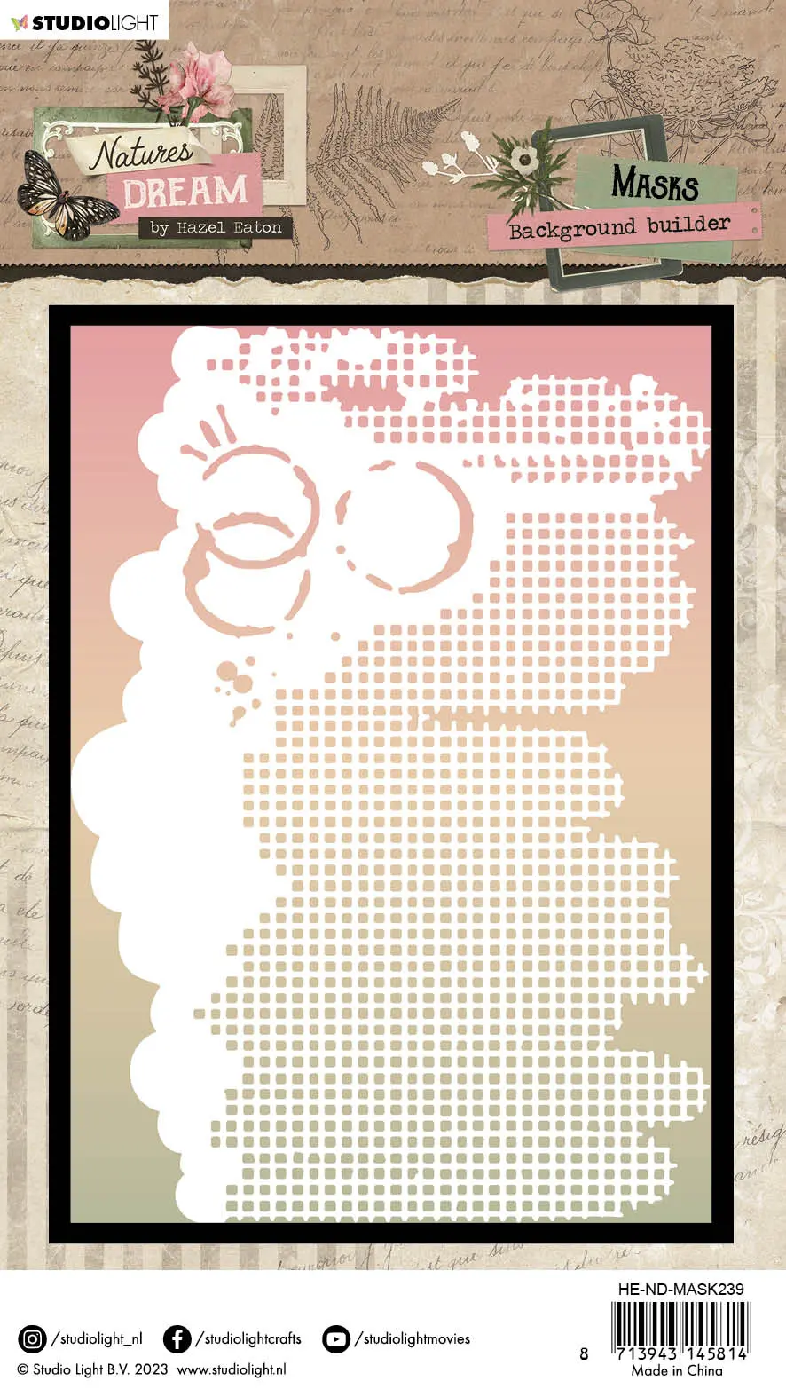 Hen Mask Background Builder Natures Dream 150X210x1mm 1 Pc Nr.239 2