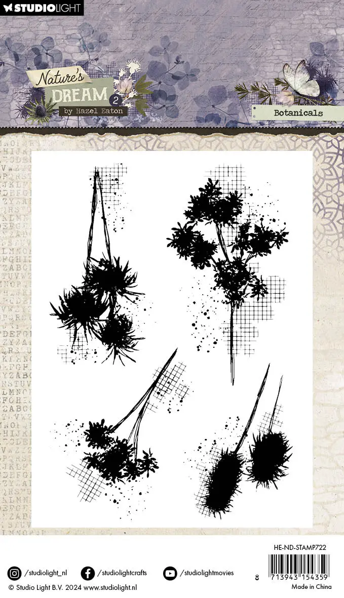 He Clear Stamp Botanicals Nature's Dream 2 - 4 Pc 2
