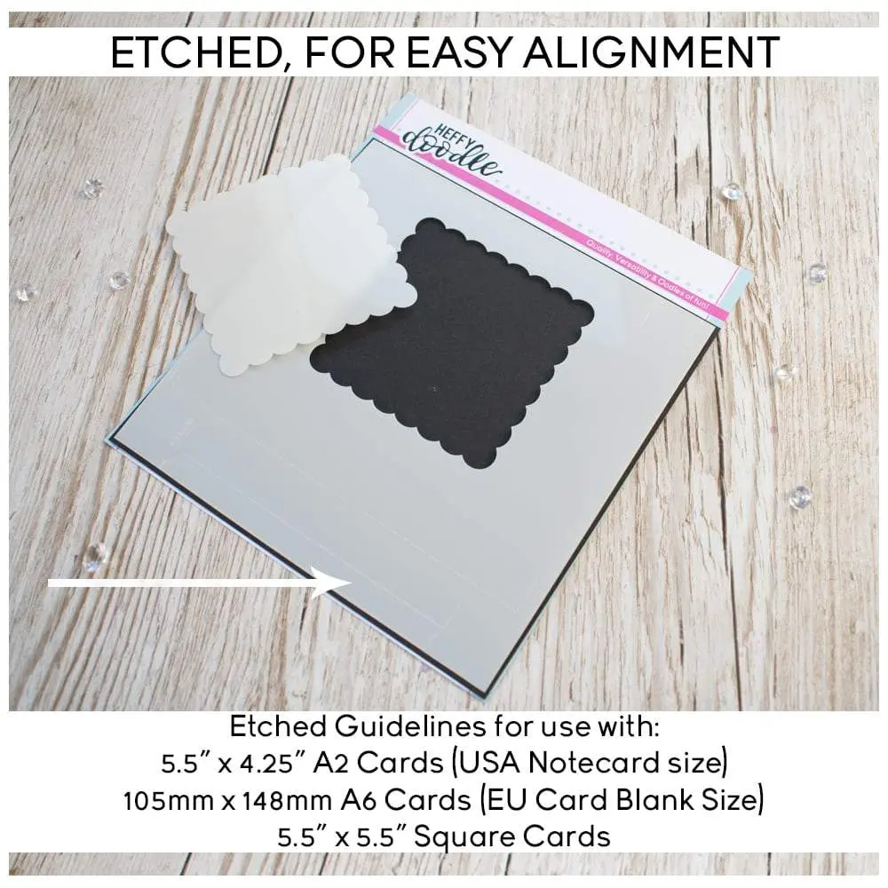 Scalloped Square Masquerade Stencil 1