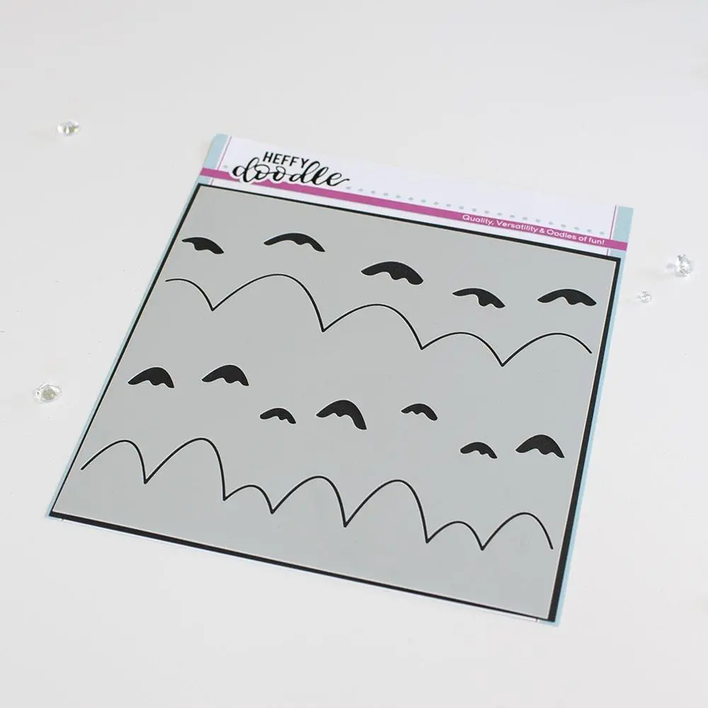 Marvellous Mountains Stencil 1