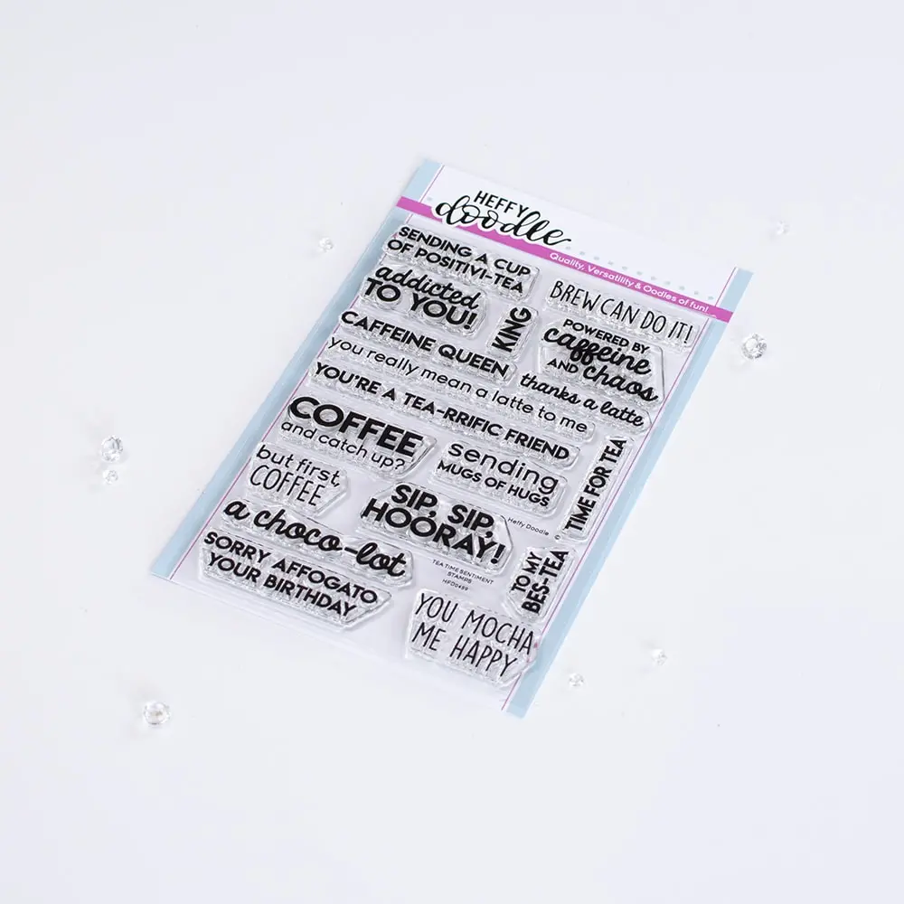Tea Time Sentiment Stamps 1