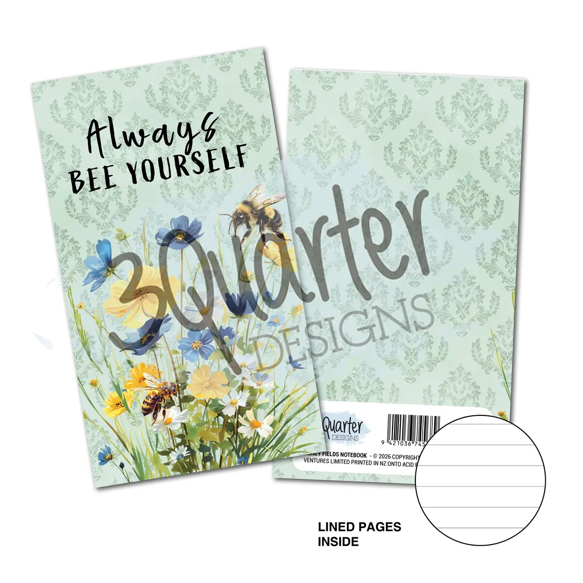 3Quarter Designs Honey Fields - Mini Notebook 1