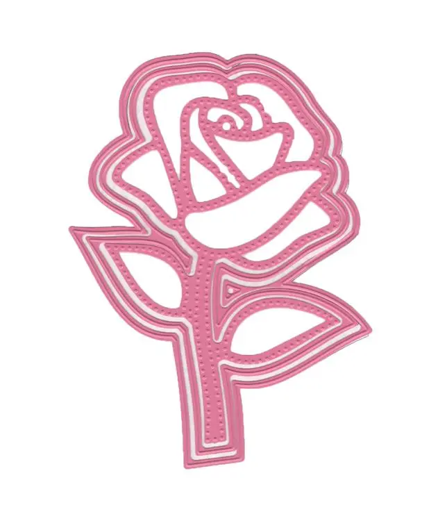 Stitching Dies - Happy Stitches Rose (3 Pcs) 1