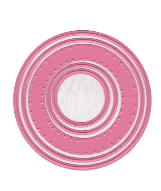 Stitching Dies - Happy Stitches  Circle (5 Pcs) 1