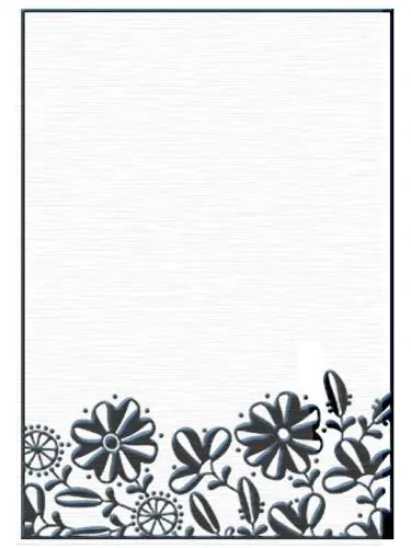 Embossing Folders - Flower Border 1 1