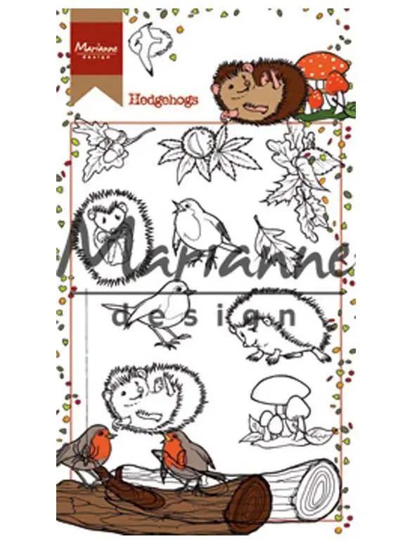 Marianne Design Stamps Hetty's Hedgehogs 1