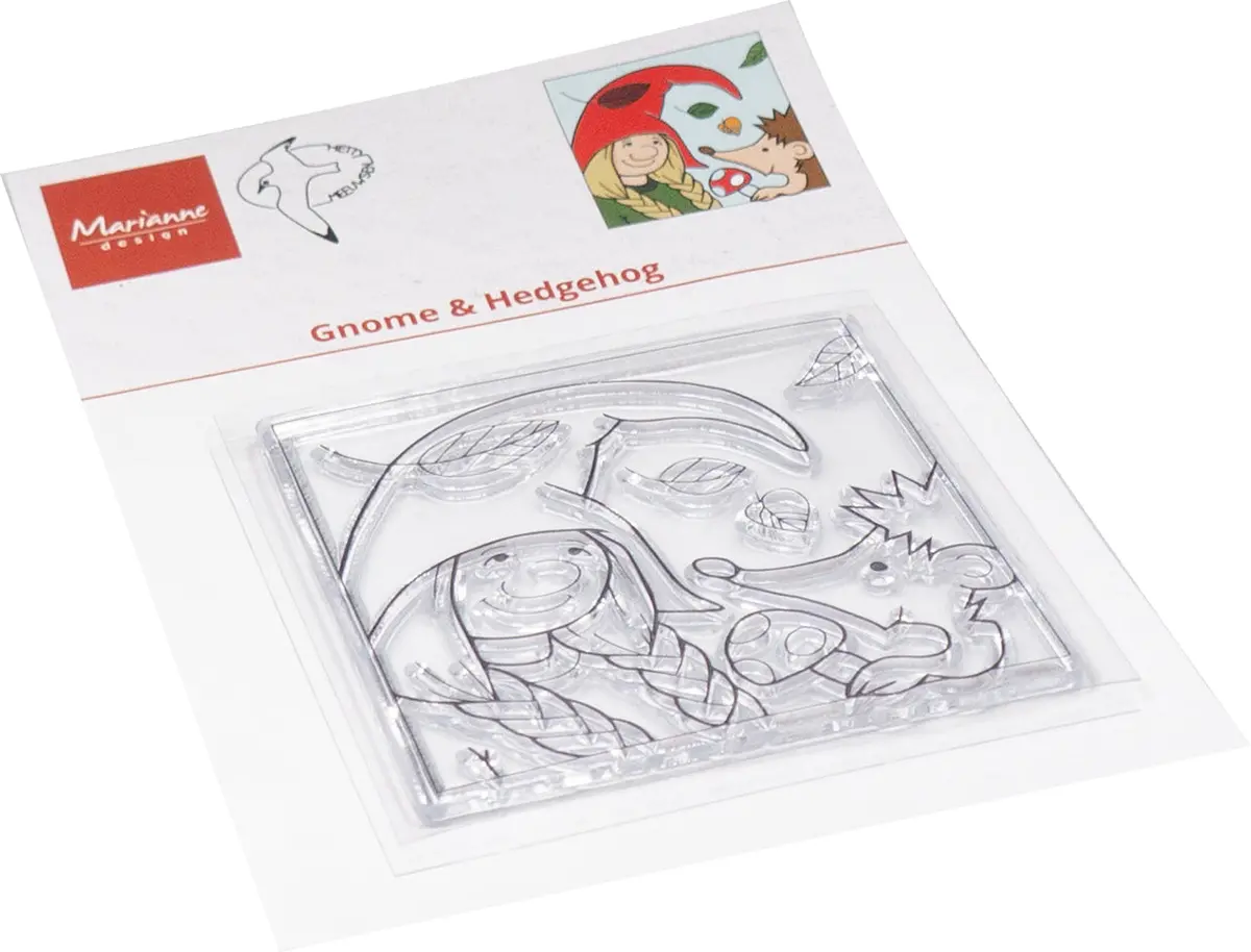 Marianne Design Clear Stamp - Hetty's Gnome & Hedgehog 1