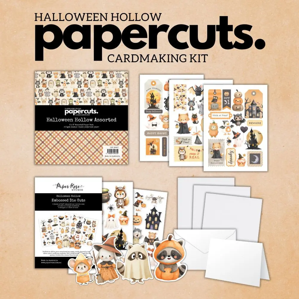 Halloween Hollow Papercuts Cardmaking Kit 35427 1