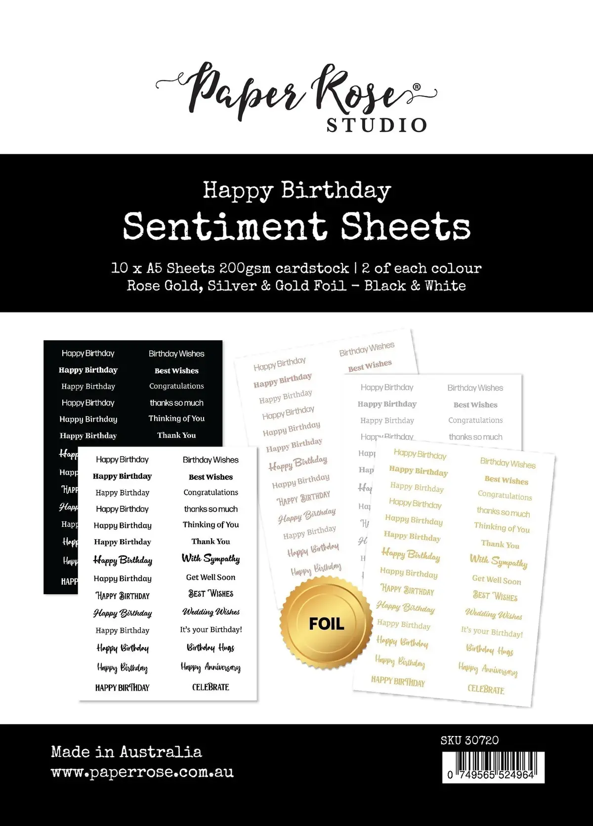 Happy Birthday Sentiment Sheets 30720 1