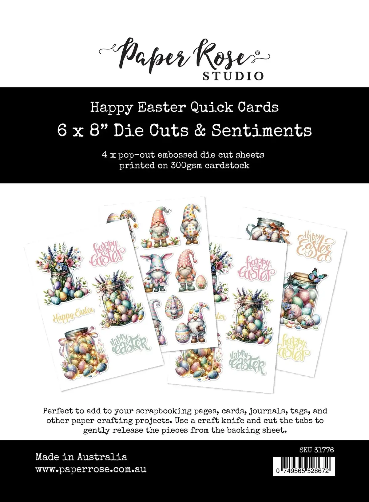 Happy Easter Quick Cards Die Cuts & Sentiments 31776 1