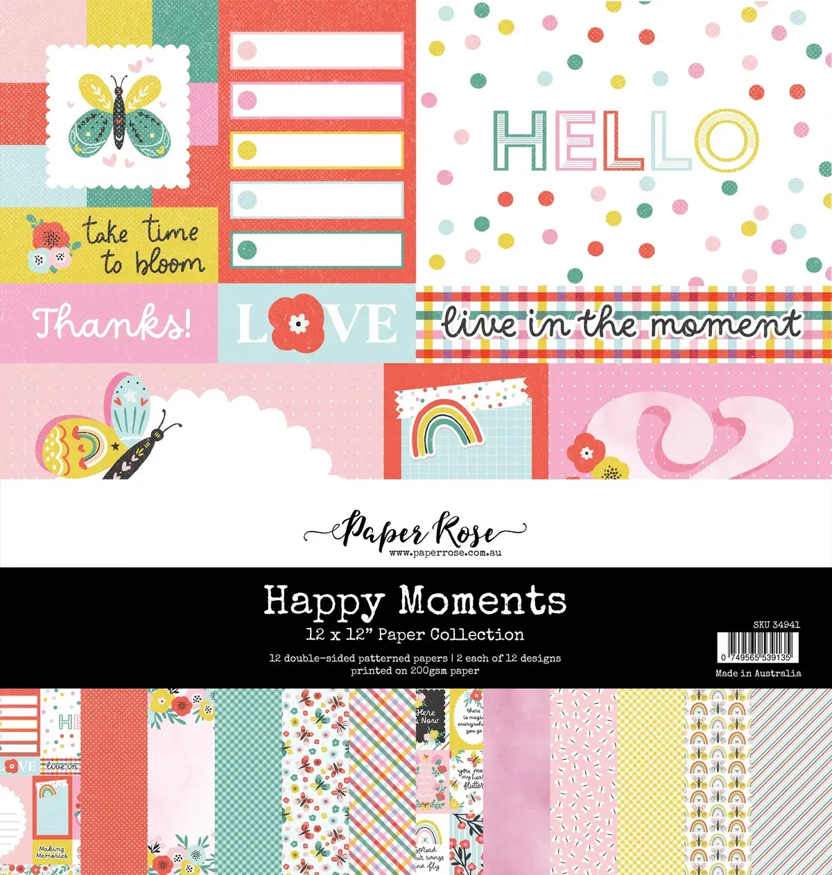 Happy Moments 12X12 Paper Collection 34941 1