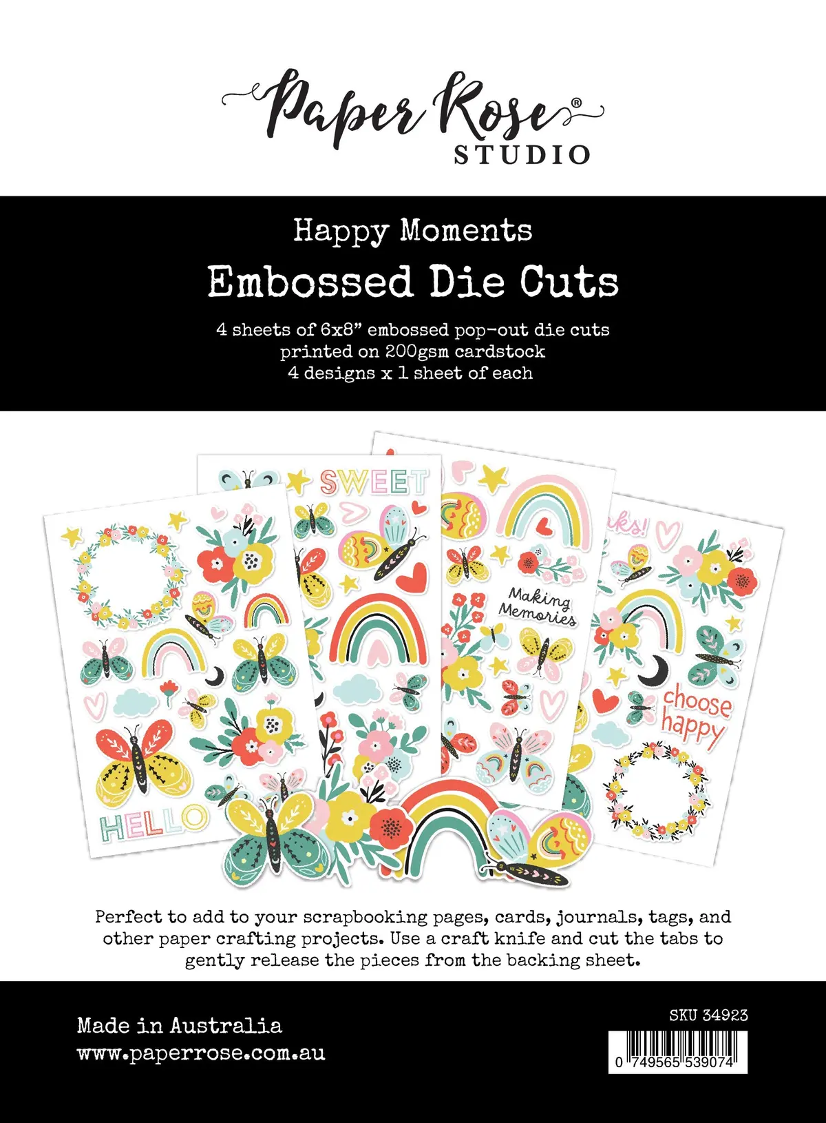 Happy Moments Embossed Die Cuts 34923 1