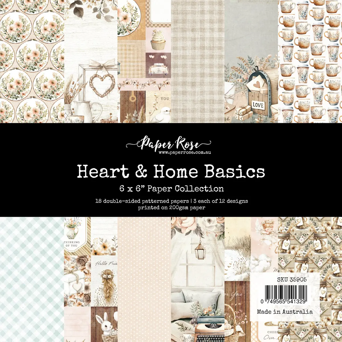 Heart & Home Basics 6X6 Paper Collection 35905 1