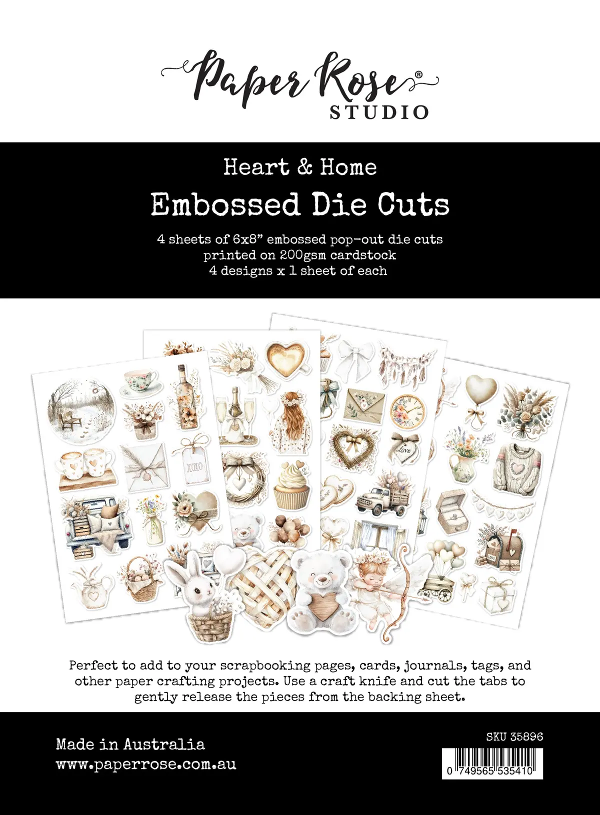 Heart & Home 6X8 Embossed Die Cuts 35896 1