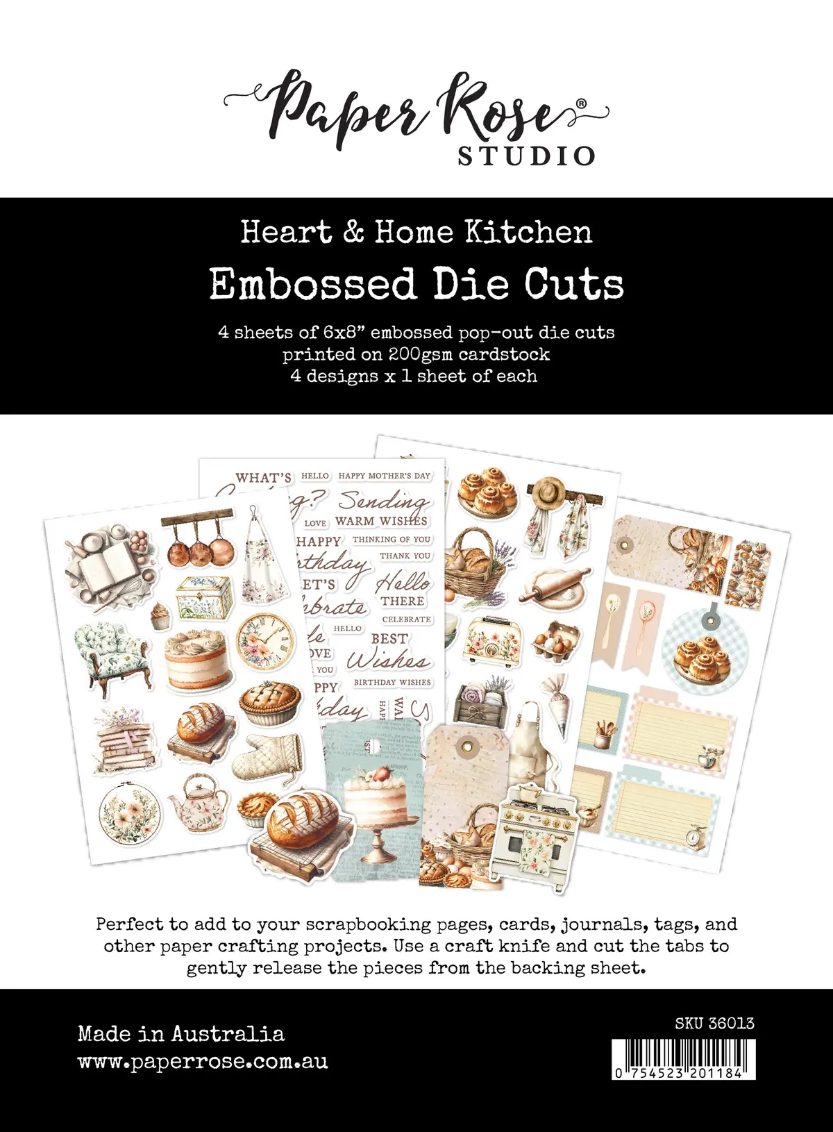Heart & Home Kitchen 6X8 Embossed Die Cuts 36013 1