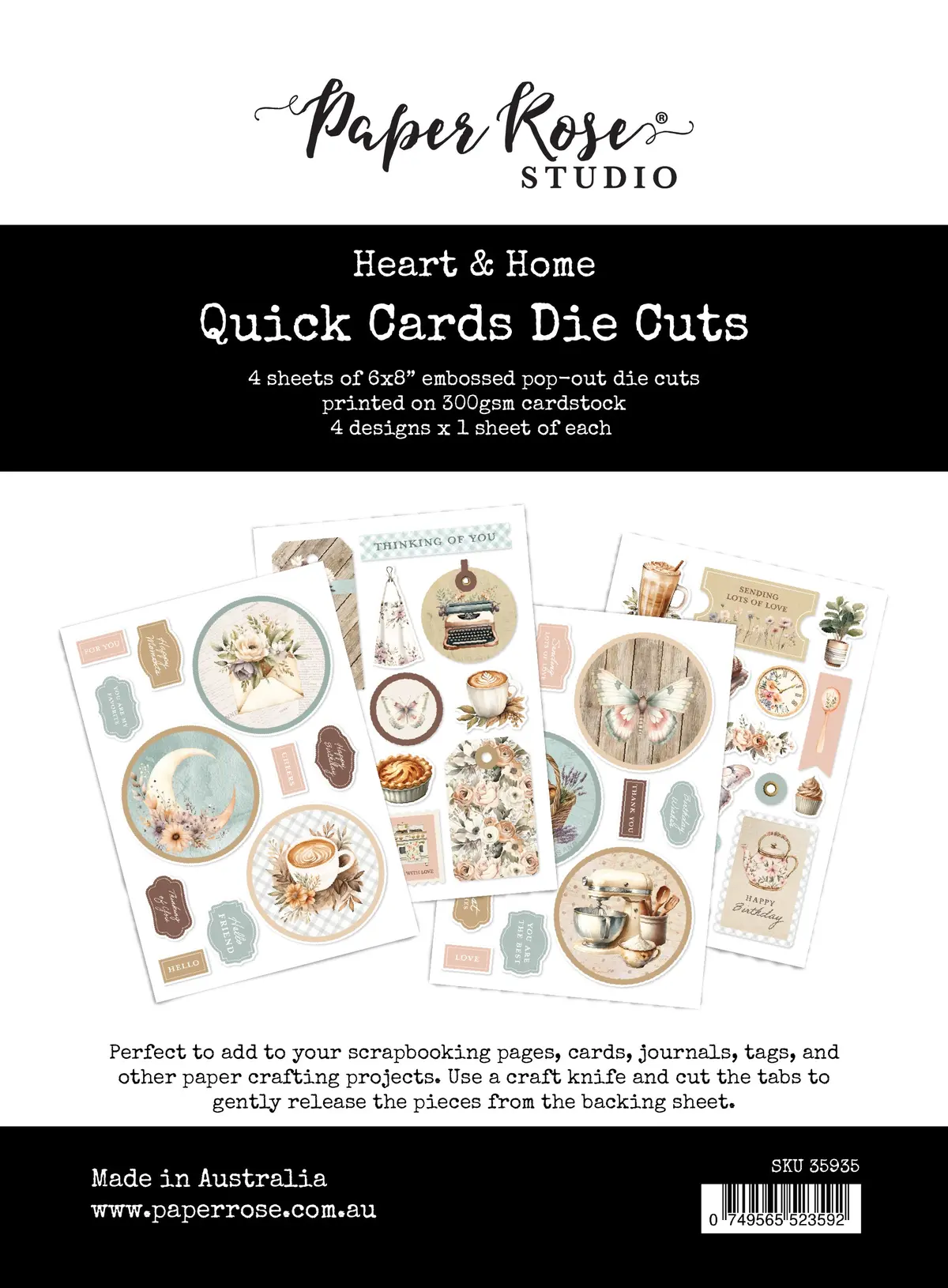 Heart & Home 6X8 Quick Cards Die Cuts 35935 1