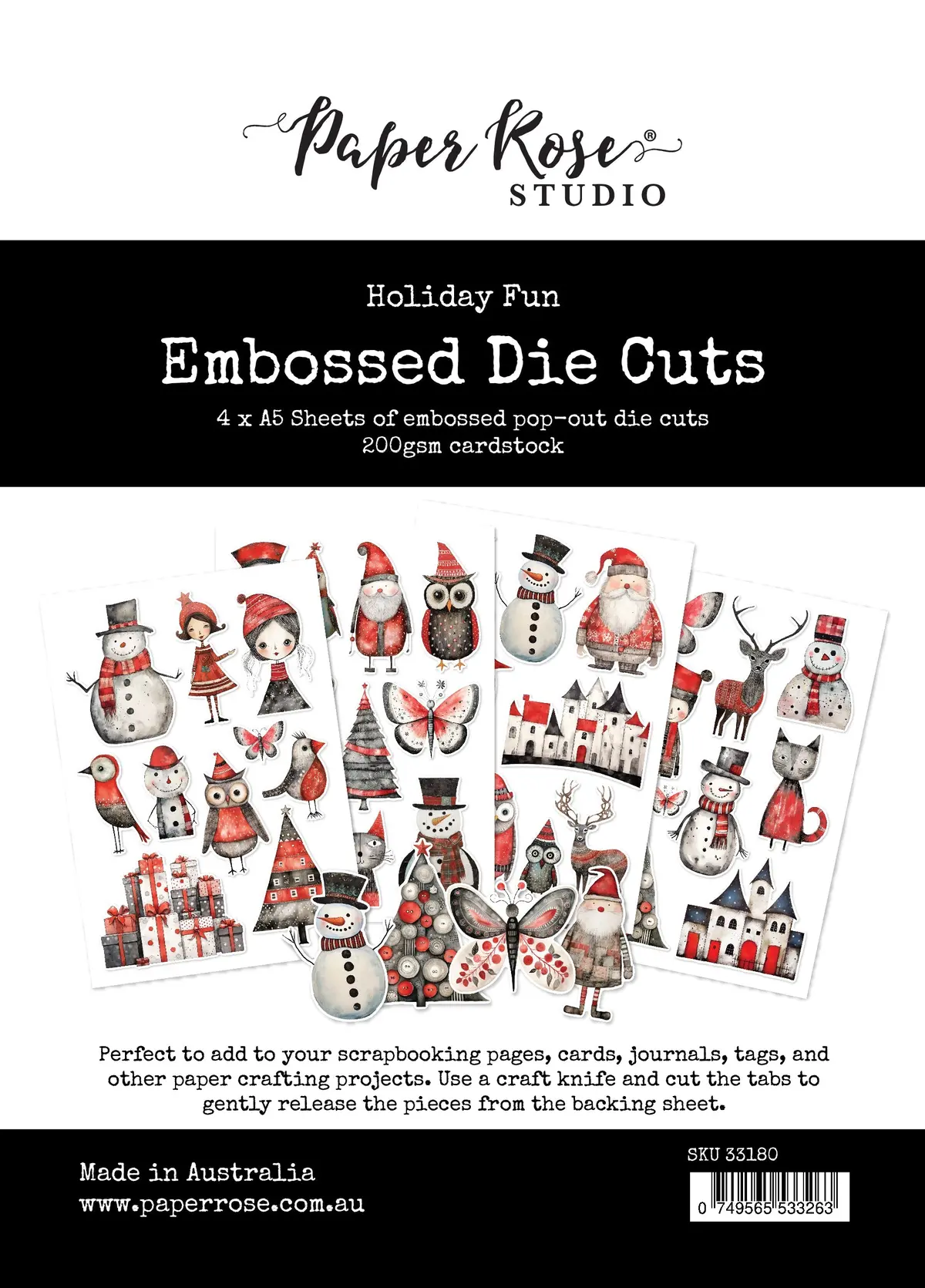 Holiday Fun Embossed Die Cuts 33180 1
