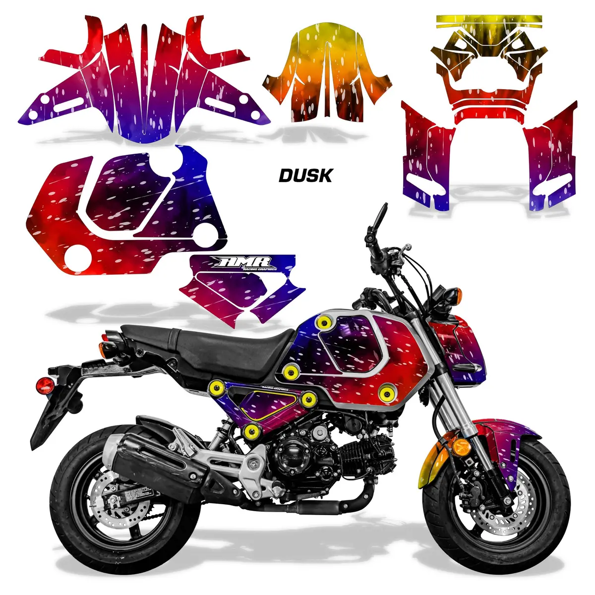 Honda Grom 125 (2021-2024) Motorcycle Graphics 1