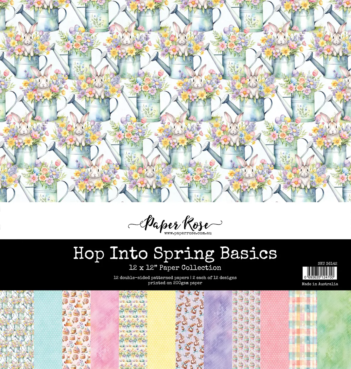 Hop Into Spring Basics 12X12 Paper Collection 36142 1