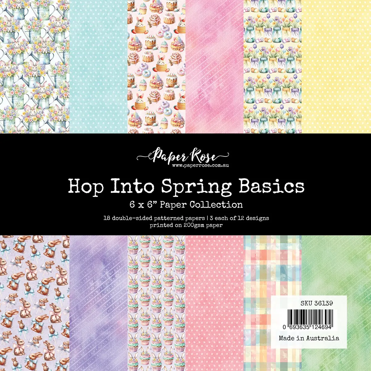 Hop Into Spring Basics 6X6 Paper Collection 36139 1