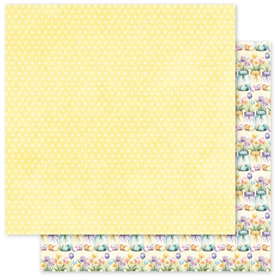 Hop Into Spring Basics B 12X12 Paper (12 Pc Bulk Pack) 36148 1