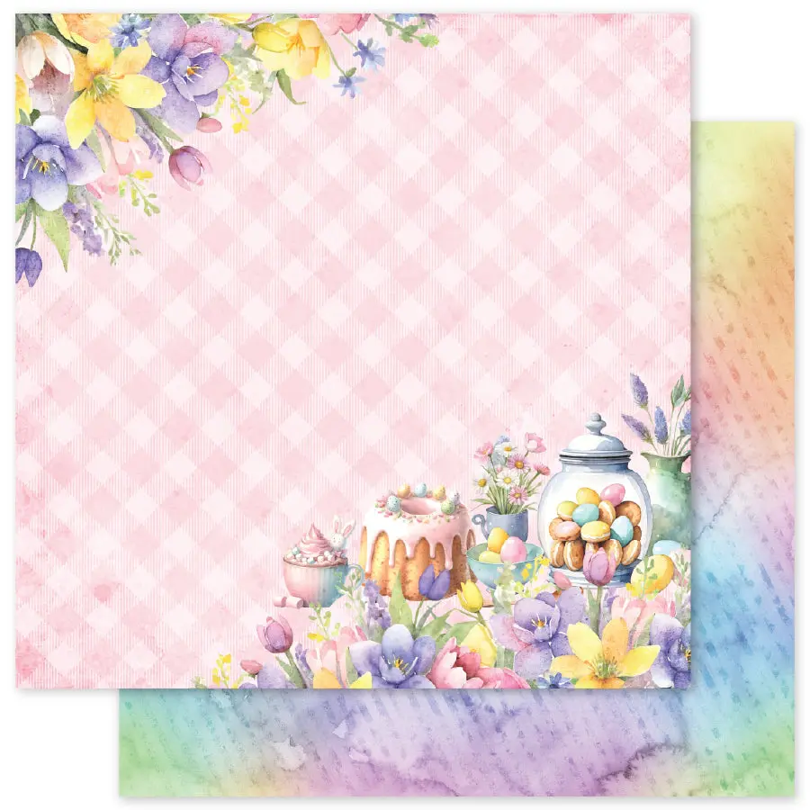 Hop Into Spring F 12X12 Paper (12 Pc Bulk Pack) 36127 1