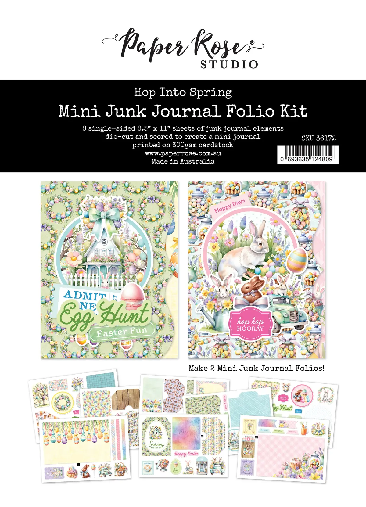 Hop Into Spring 8.5X11" Mini Folio Kit 36172 1
