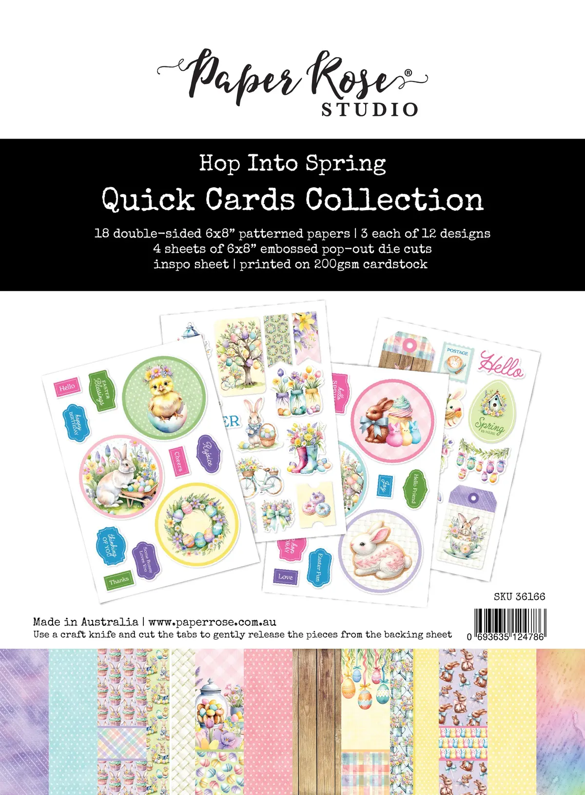 Hop Into Spring 6X8" Quick Cards Kit 36166 1