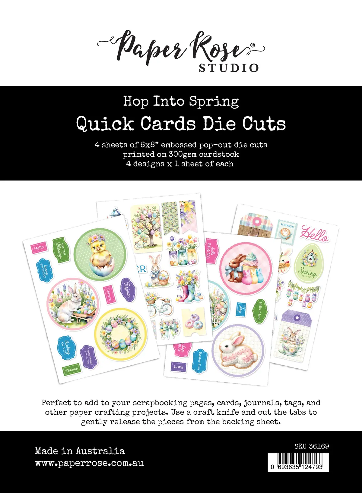 Hop Into Spring 6X8" Quick Cards Die Cuts 36169 1