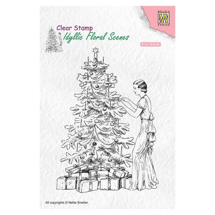 Nellie's Choice Clear Stamp Vintage Christmas 1