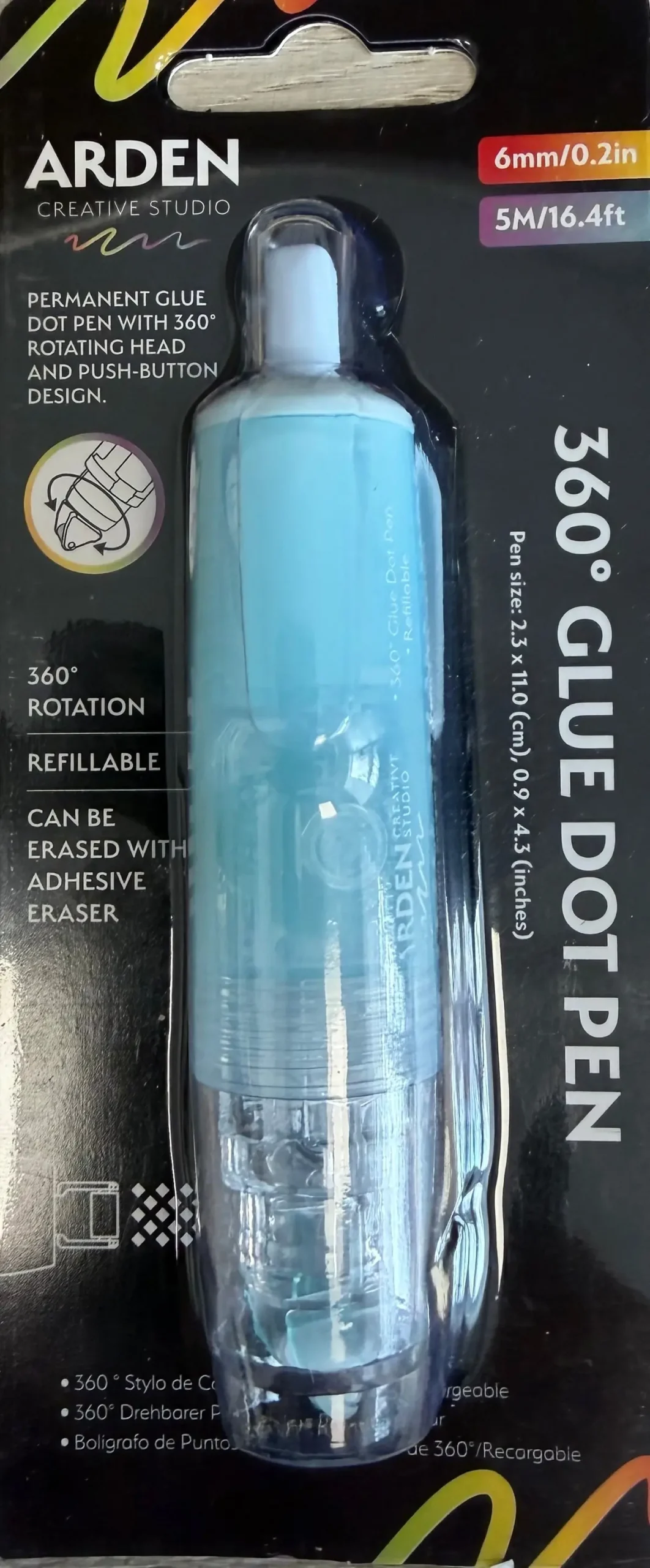 Arden Creative Studio 360° Glue Dot Tape Pen 1