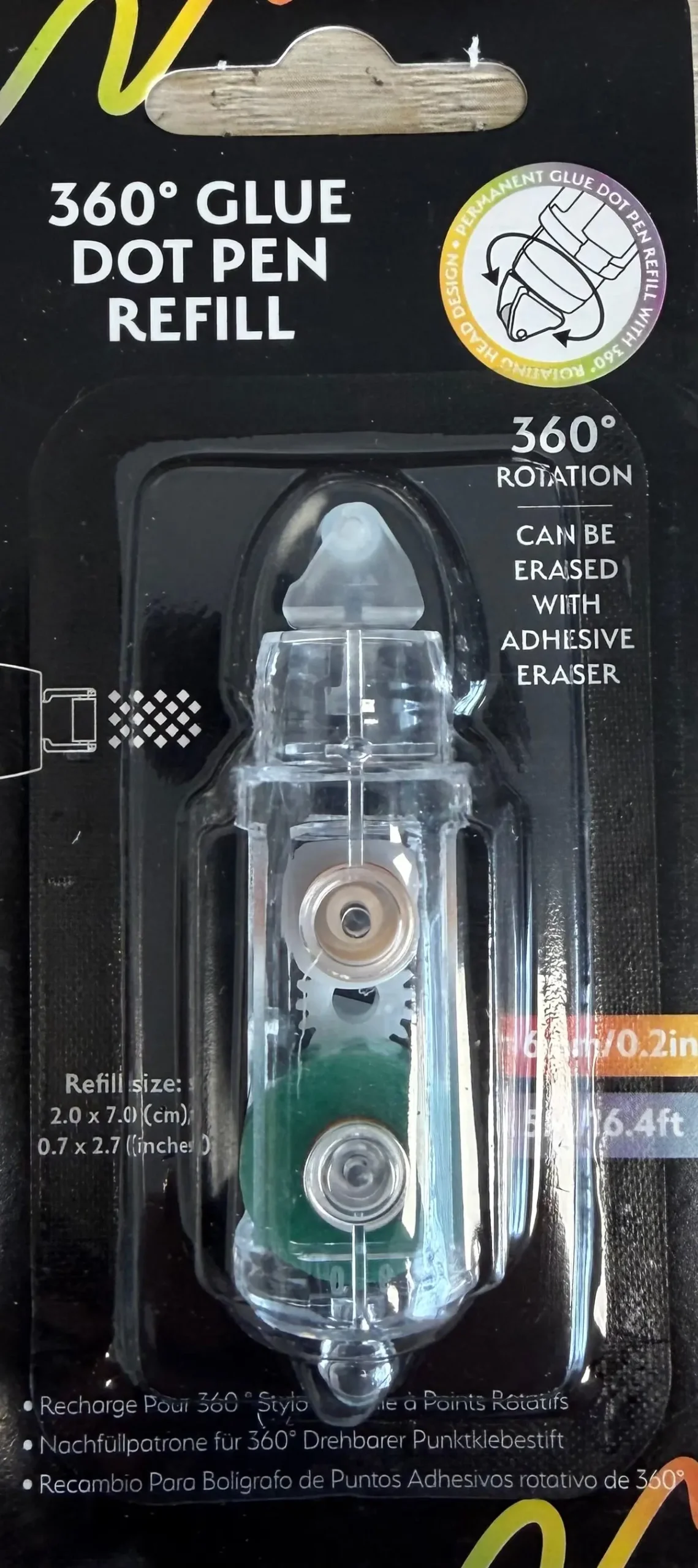 Arden Creative Studio 360° Glue Dot Tape Pen Refill 1