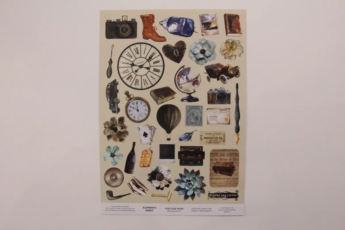 Elements Sheet - "Vintage Man" 1