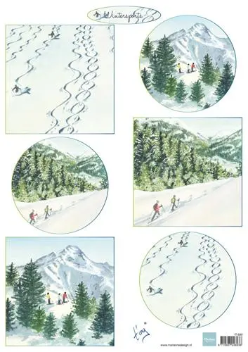 Marianne Design Cutting Sheet Tiny's Winter Landscapes 2 1