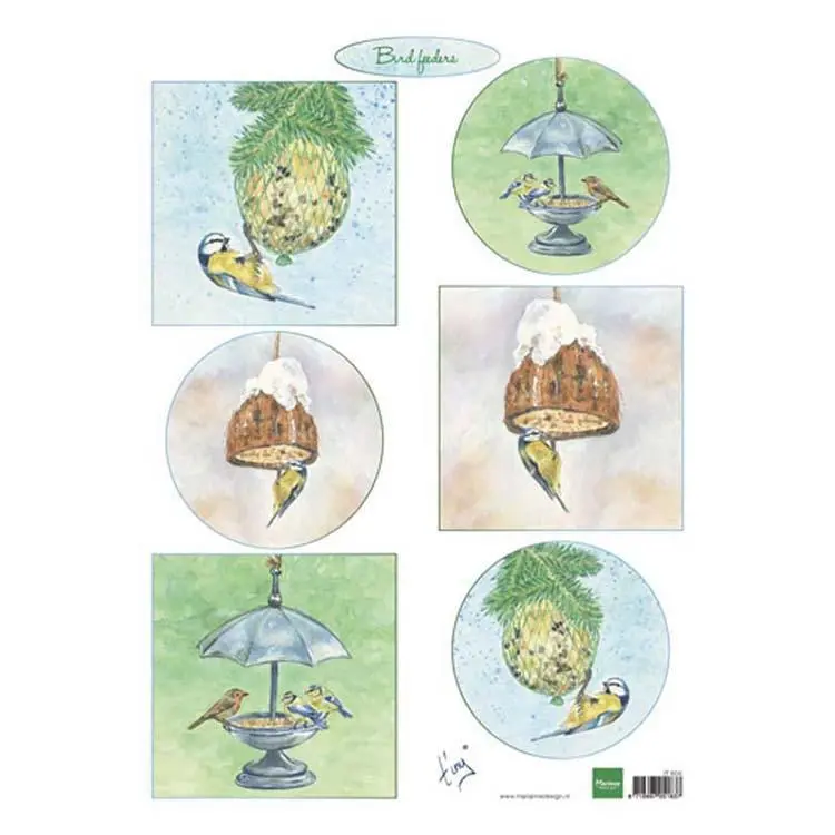 Marianne Design Cutting Sheet Tiny's Bird Feeders 1