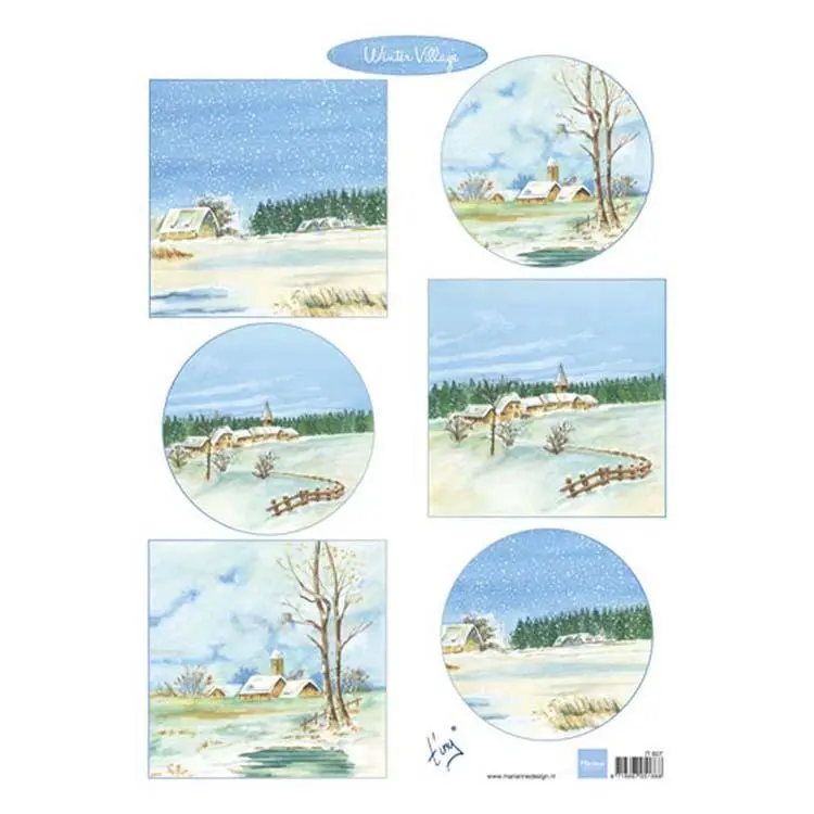 Marianne Design Cutting Sheet Winter Village 1