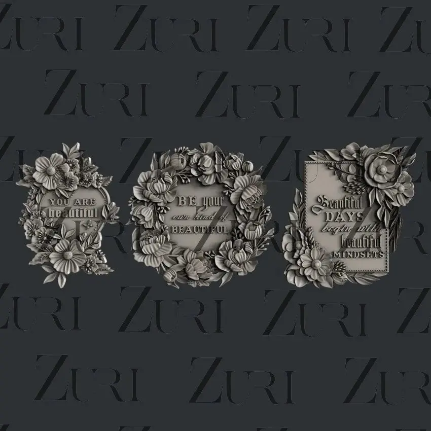 Zuri Designs Floral Frames 1