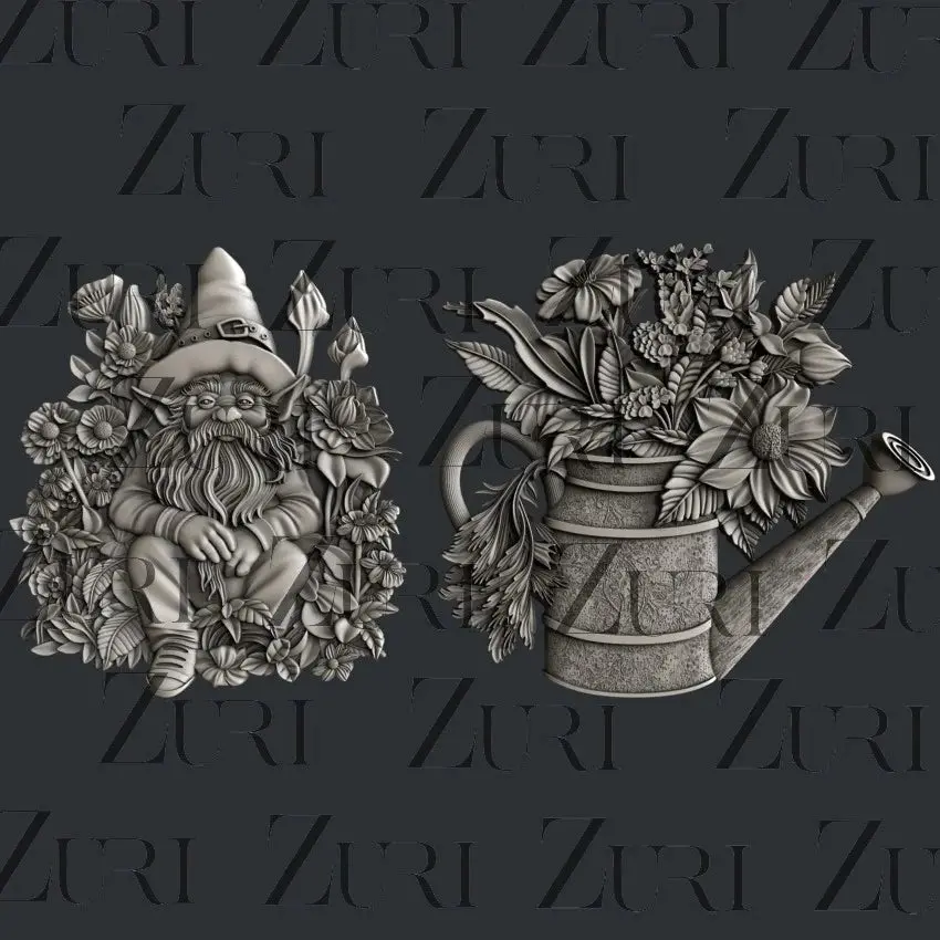 Zuri Designs Garden Decor Set 1 1