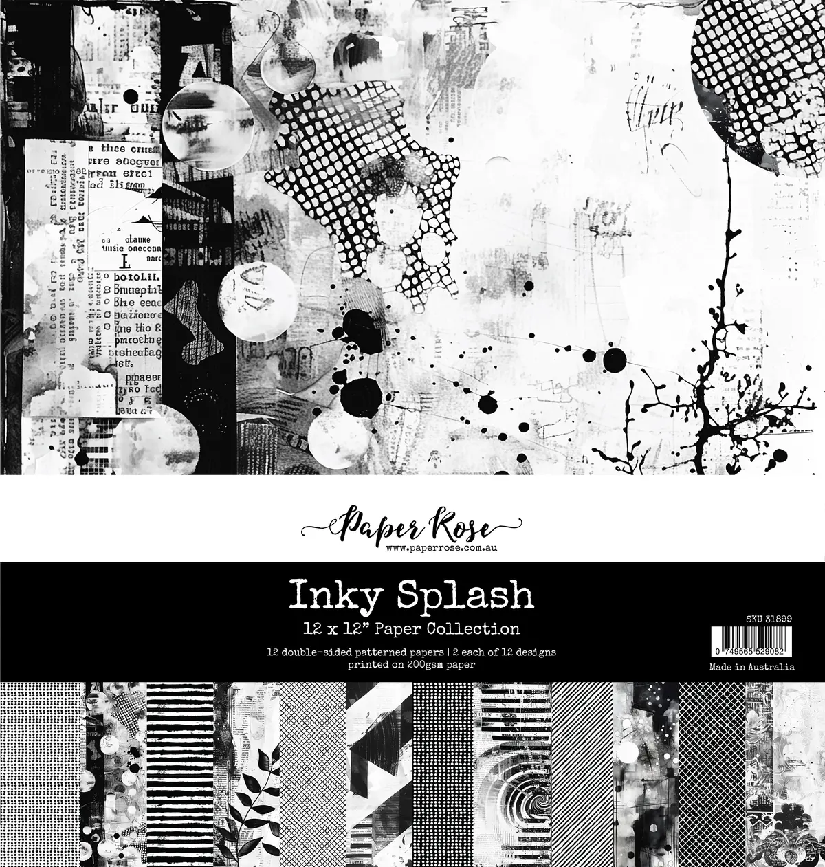 Inky Splash 12X12 Paper Collection 31899 1